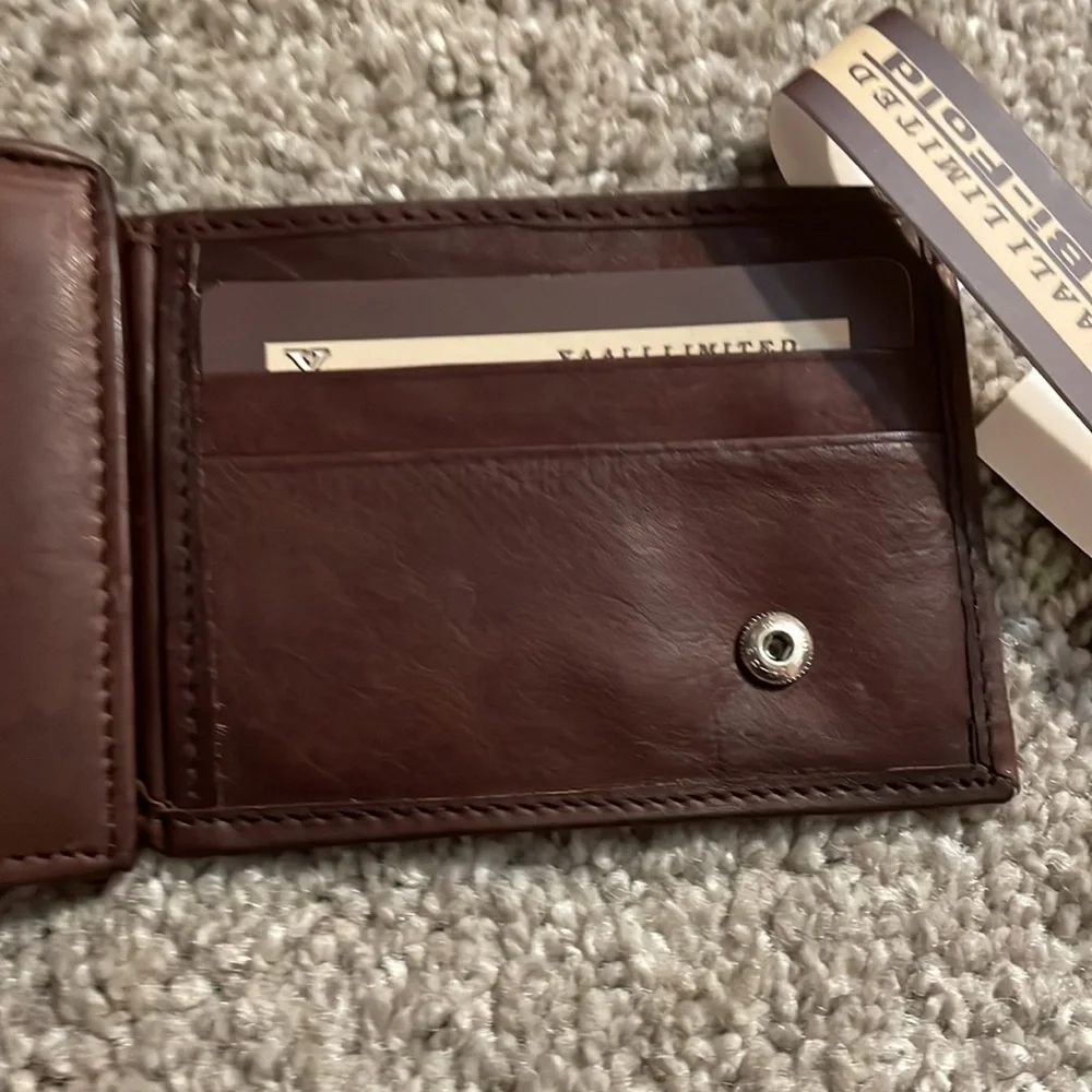 New brown wallet with cc slot’s genuine